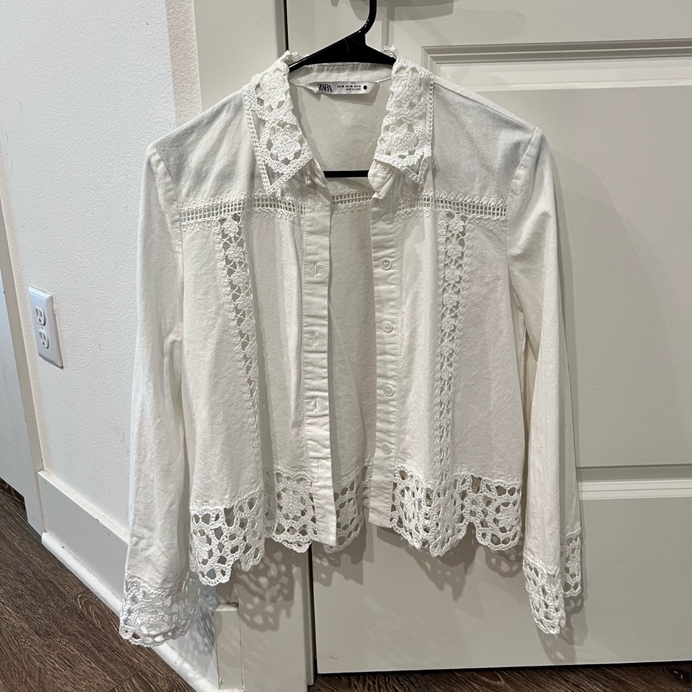 Zara summer shirt, cute and trendy used once